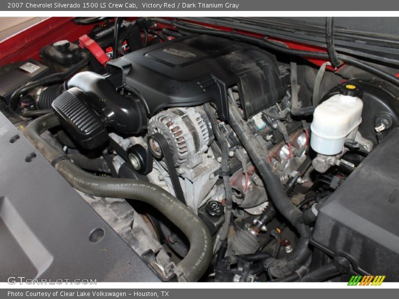 Victory Red / Dark Titanium Gray 2007 Chevrolet Silverado 1500 LS Crew Cab