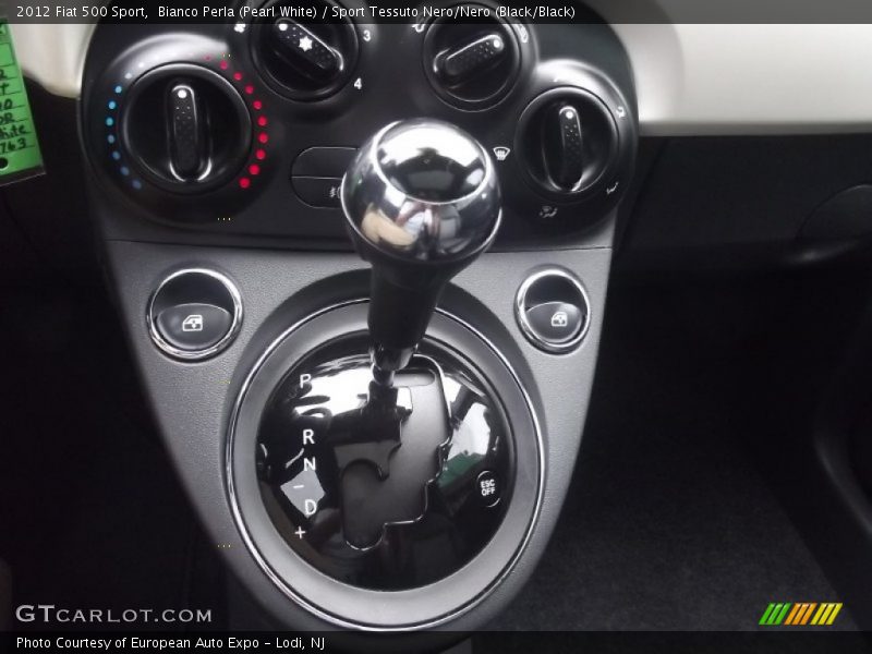 Bianco Perla (Pearl White) / Sport Tessuto Nero/Nero (Black/Black) 2012 Fiat 500 Sport