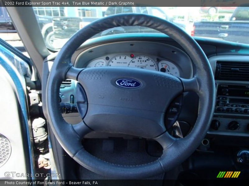 True Blue Metallic / Dark Graphite 2002 Ford Explorer Sport Trac 4x4