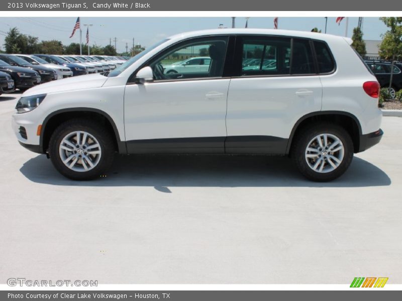 Candy White / Black 2013 Volkswagen Tiguan S