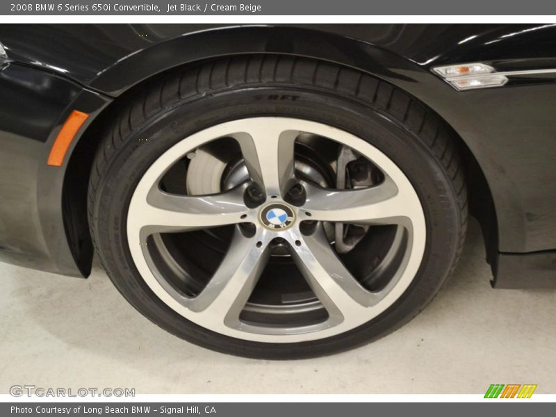 Jet Black / Cream Beige 2008 BMW 6 Series 650i Convertible