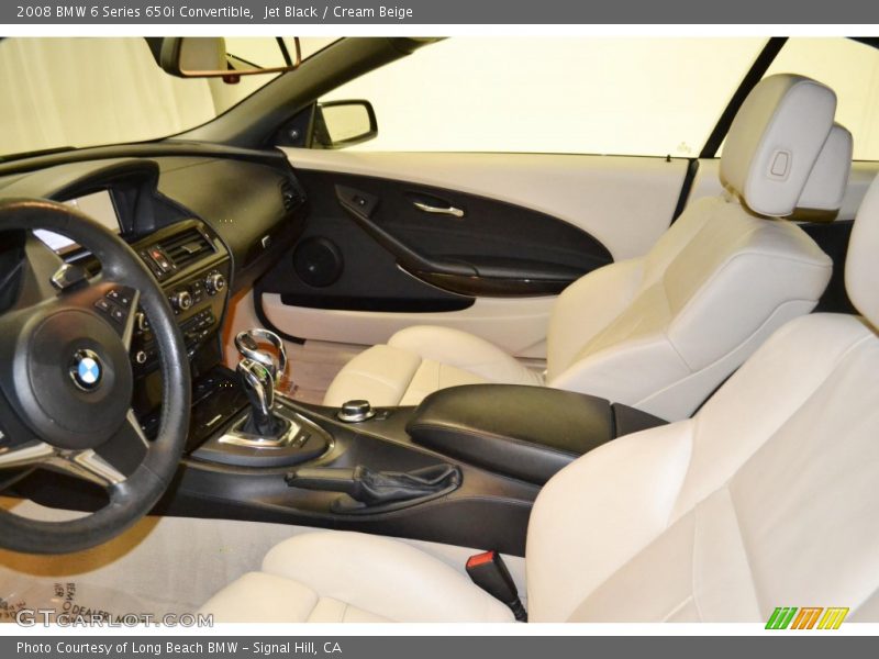 Jet Black / Cream Beige 2008 BMW 6 Series 650i Convertible