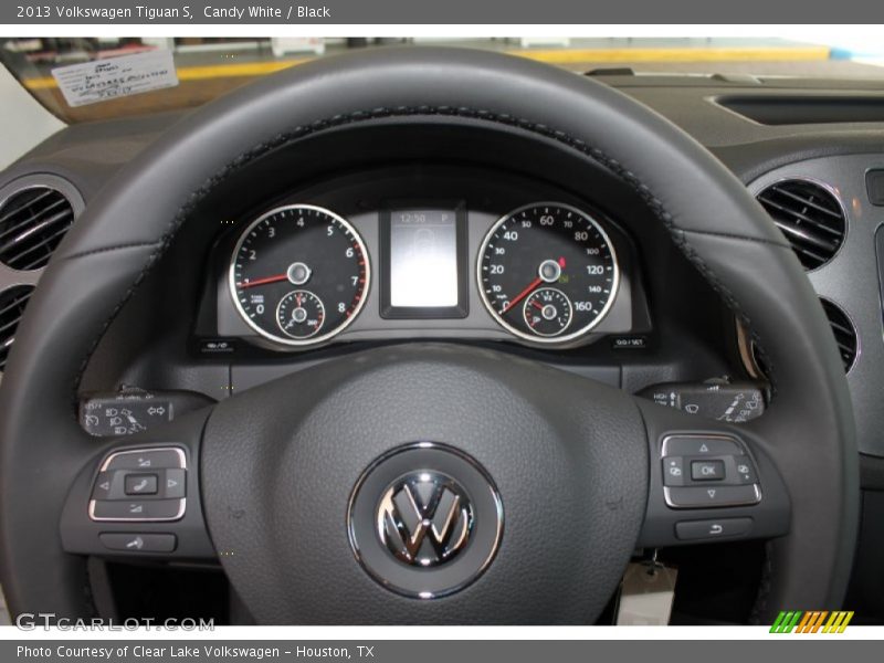 Candy White / Black 2013 Volkswagen Tiguan S
