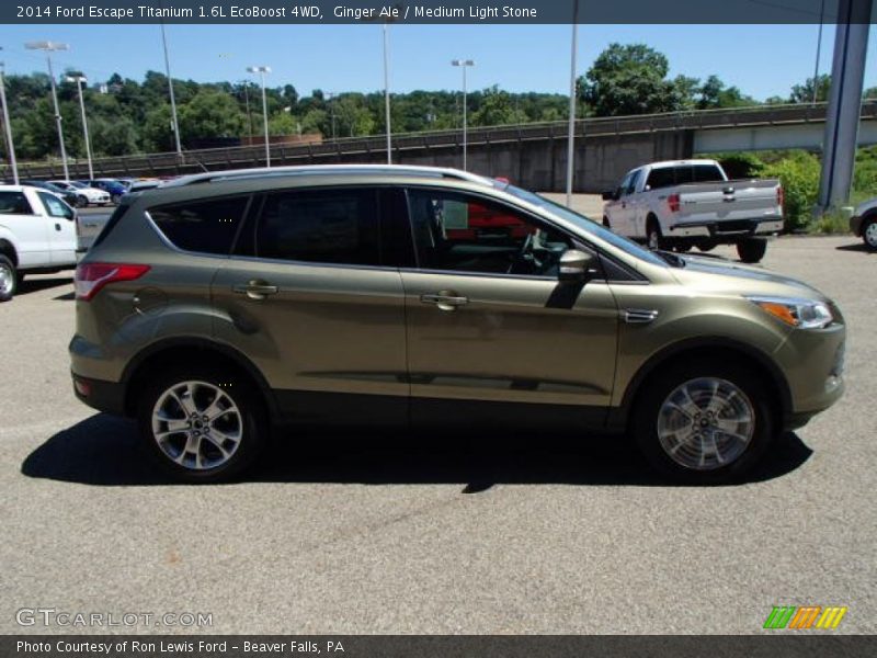 Ginger Ale / Medium Light Stone 2014 Ford Escape Titanium 1.6L EcoBoost 4WD
