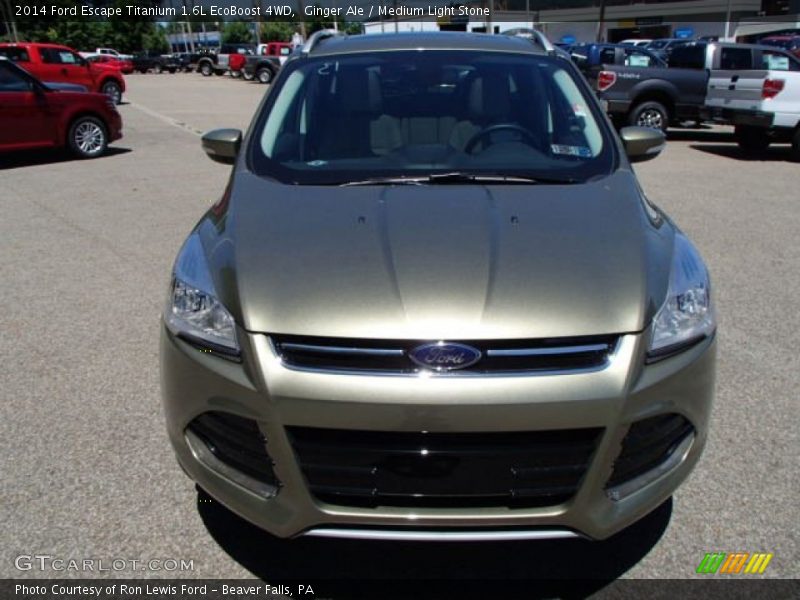 Ginger Ale / Medium Light Stone 2014 Ford Escape Titanium 1.6L EcoBoost 4WD