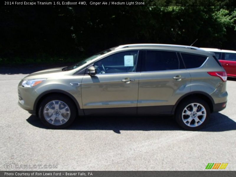 Ginger Ale / Medium Light Stone 2014 Ford Escape Titanium 1.6L EcoBoost 4WD