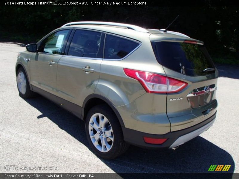 Ginger Ale / Medium Light Stone 2014 Ford Escape Titanium 1.6L EcoBoost 4WD