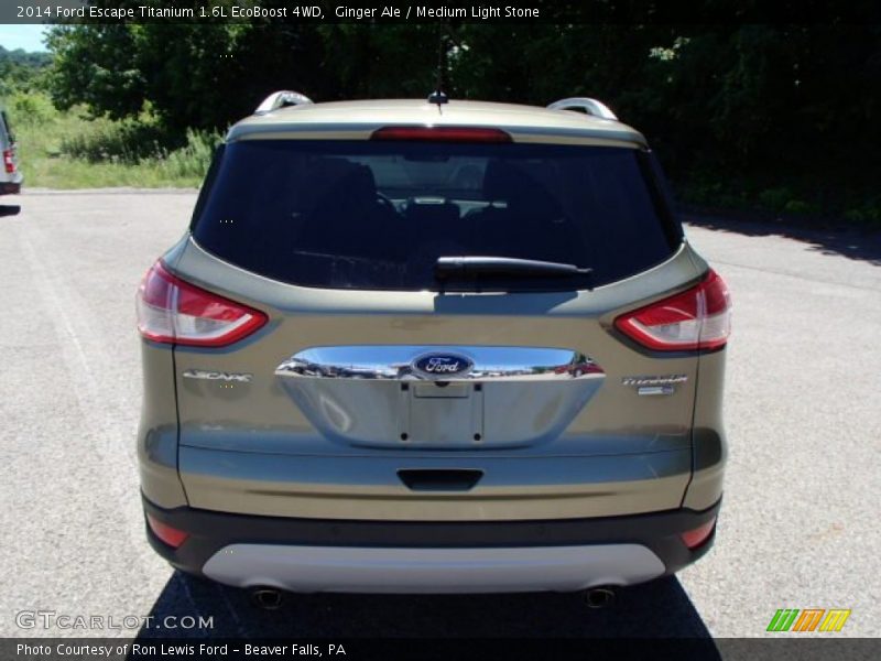 Ginger Ale / Medium Light Stone 2014 Ford Escape Titanium 1.6L EcoBoost 4WD