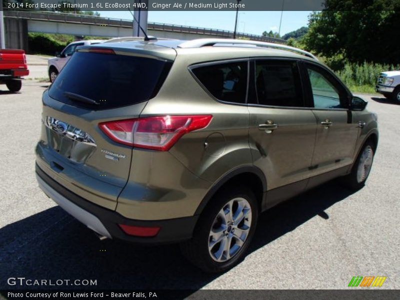 Ginger Ale / Medium Light Stone 2014 Ford Escape Titanium 1.6L EcoBoost 4WD