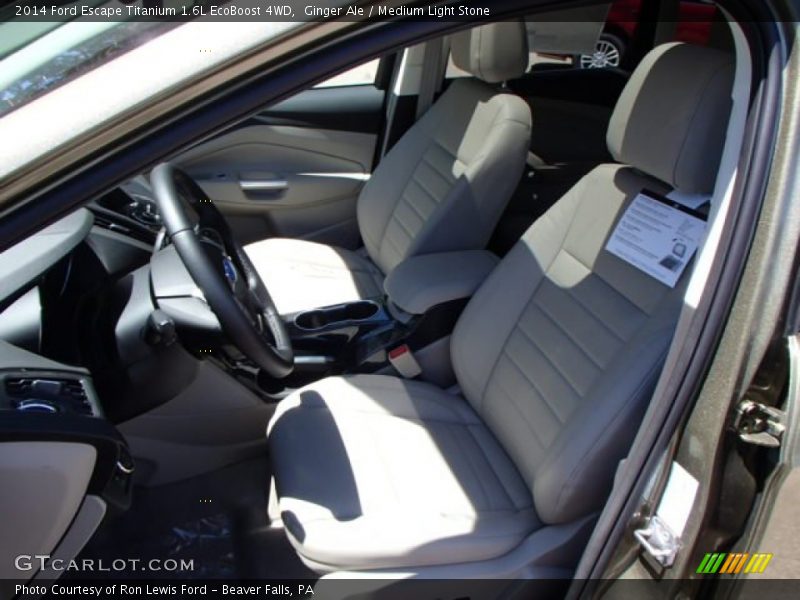Ginger Ale / Medium Light Stone 2014 Ford Escape Titanium 1.6L EcoBoost 4WD
