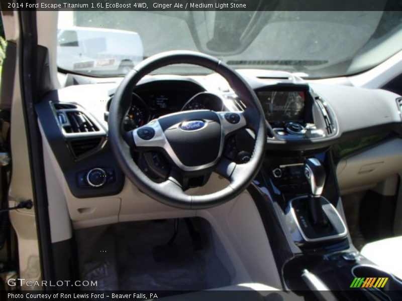 Ginger Ale / Medium Light Stone 2014 Ford Escape Titanium 1.6L EcoBoost 4WD