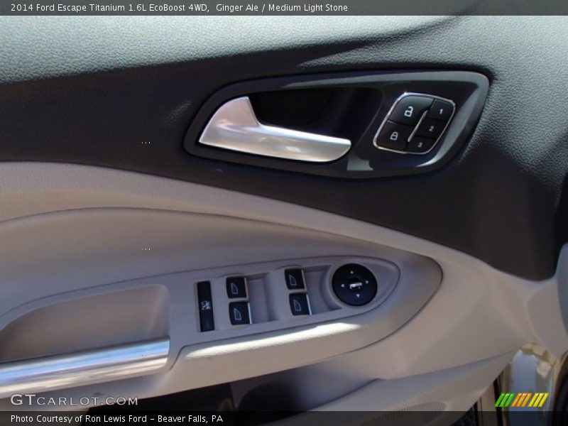 Ginger Ale / Medium Light Stone 2014 Ford Escape Titanium 1.6L EcoBoost 4WD