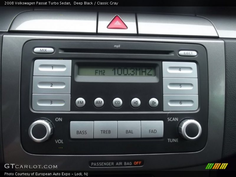 Deep Black / Classic Gray 2008 Volkswagen Passat Turbo Sedan