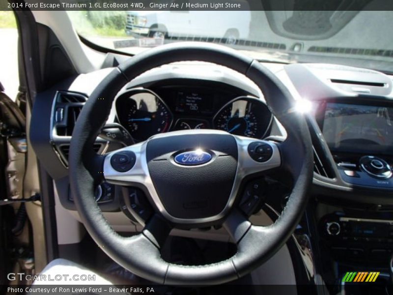 Ginger Ale / Medium Light Stone 2014 Ford Escape Titanium 1.6L EcoBoost 4WD