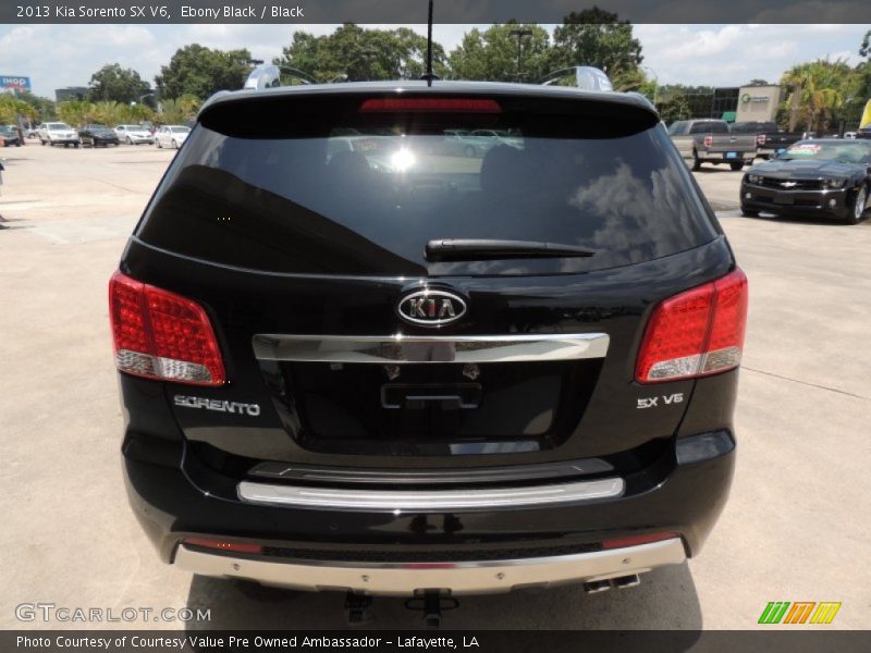 Ebony Black / Black 2013 Kia Sorento SX V6