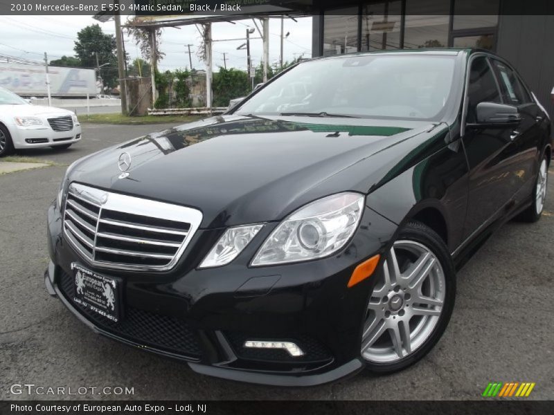 Black / Black 2010 Mercedes-Benz E 550 4Matic Sedan