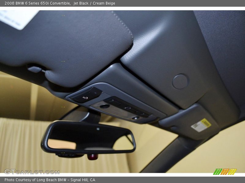 Jet Black / Cream Beige 2008 BMW 6 Series 650i Convertible