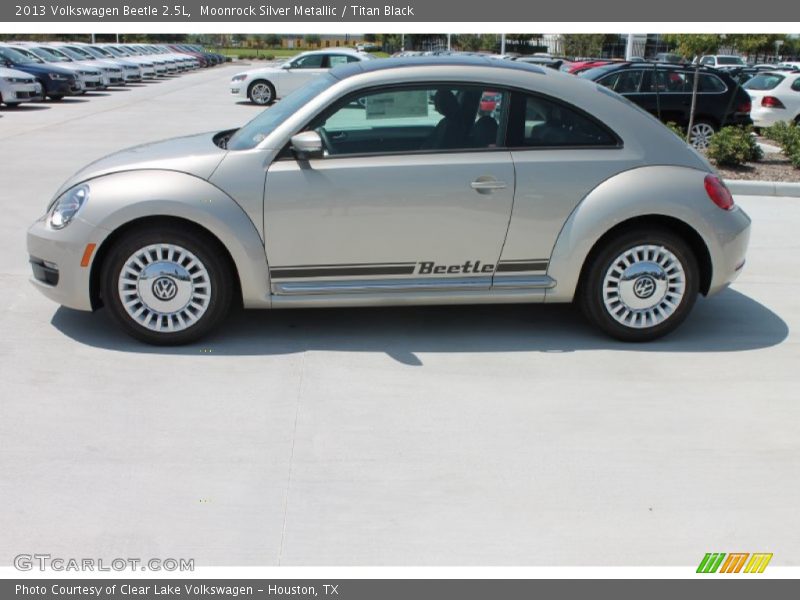 Moonrock Silver Metallic / Titan Black 2013 Volkswagen Beetle 2.5L