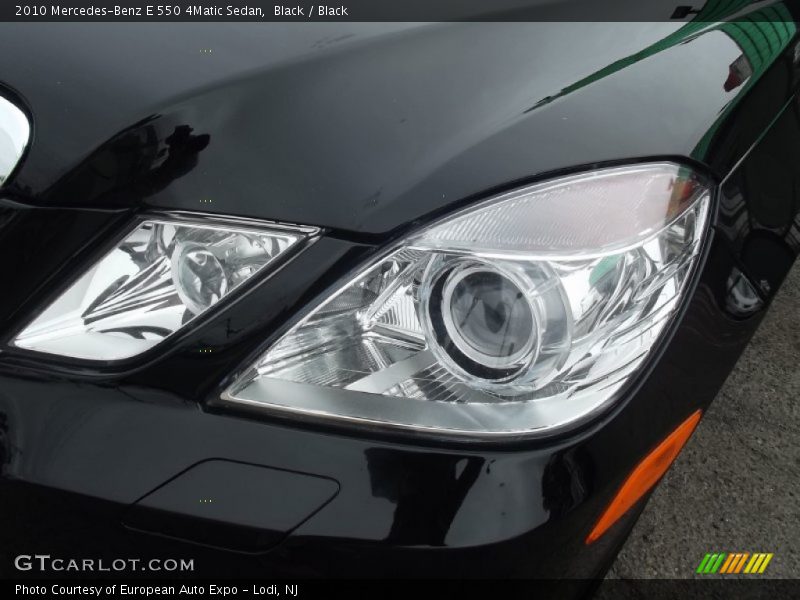 Black / Black 2010 Mercedes-Benz E 550 4Matic Sedan