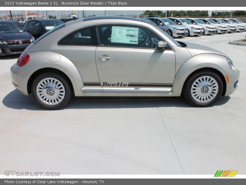 Moonrock Silver Metallic / Titan Black 2013 Volkswagen Beetle 2.5L