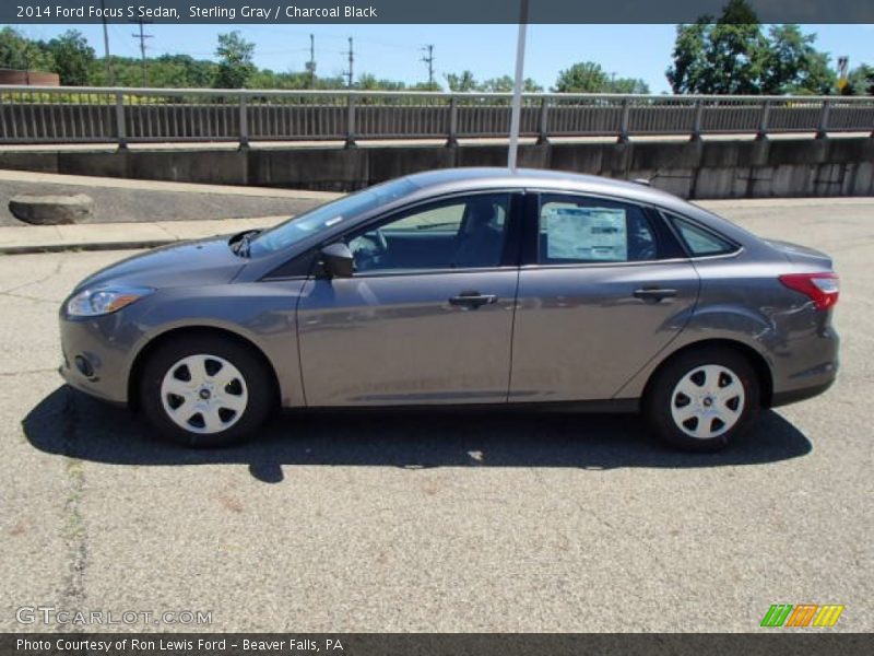 Sterling Gray / Charcoal Black 2014 Ford Focus S Sedan