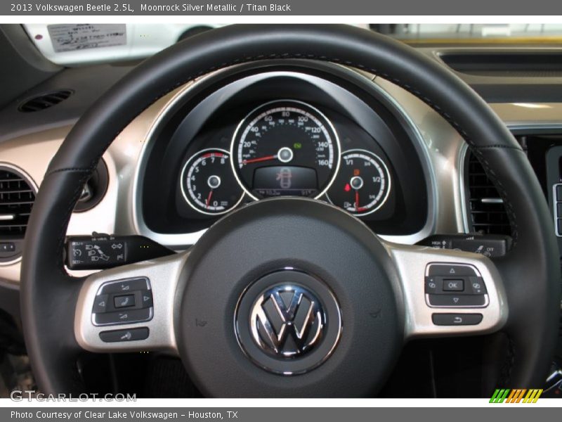 Moonrock Silver Metallic / Titan Black 2013 Volkswagen Beetle 2.5L