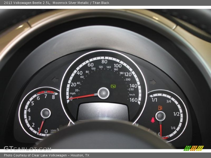 Moonrock Silver Metallic / Titan Black 2013 Volkswagen Beetle 2.5L