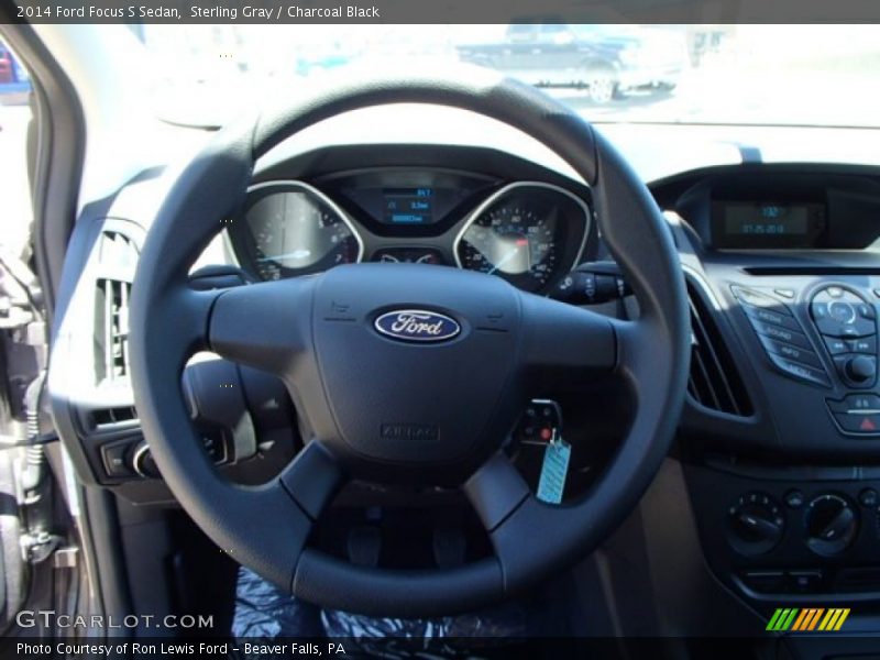 Sterling Gray / Charcoal Black 2014 Ford Focus S Sedan