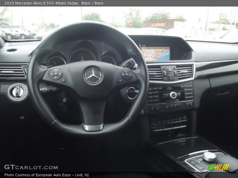 Black / Black 2010 Mercedes-Benz E 550 4Matic Sedan