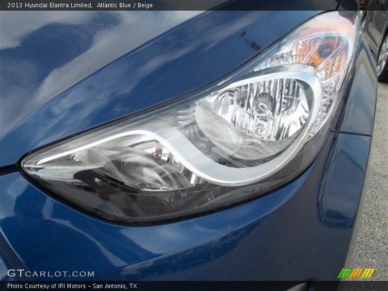 Atlantic Blue / Beige 2013 Hyundai Elantra Limited