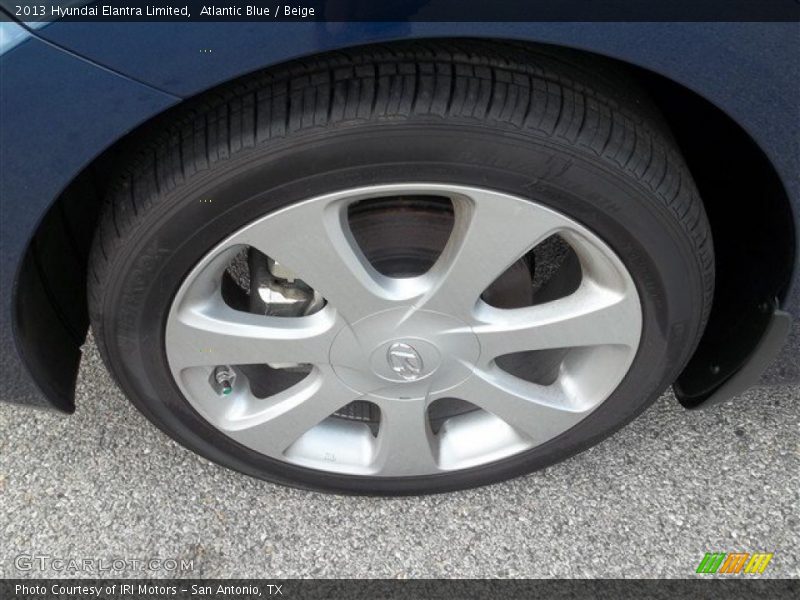 Atlantic Blue / Beige 2013 Hyundai Elantra Limited