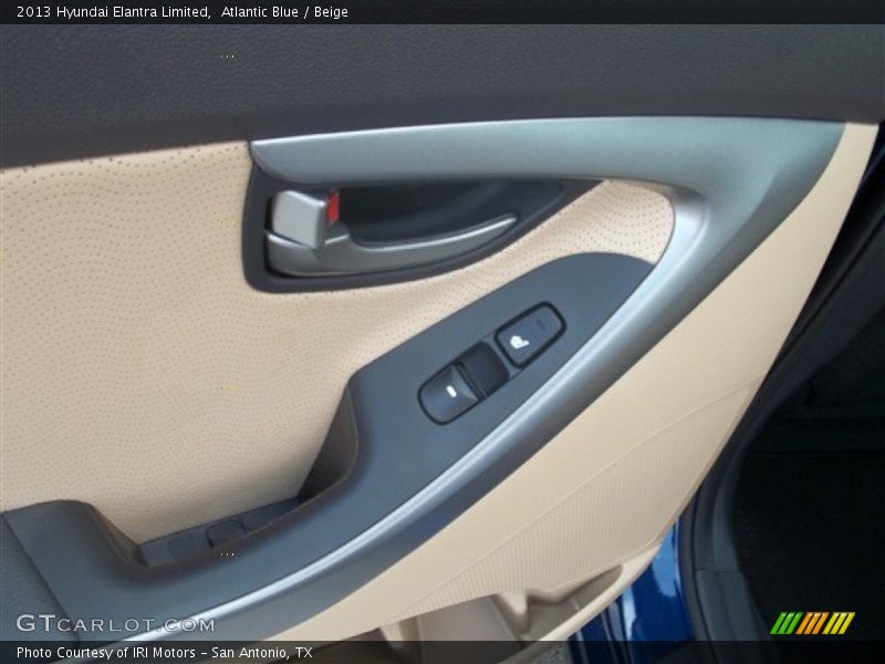 Atlantic Blue / Beige 2013 Hyundai Elantra Limited