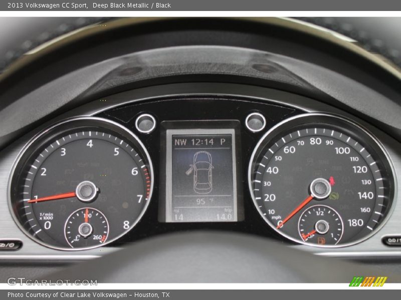 Deep Black Metallic / Black 2013 Volkswagen CC Sport