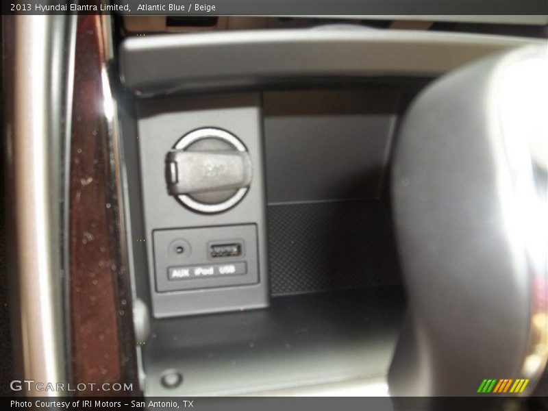 Atlantic Blue / Beige 2013 Hyundai Elantra Limited