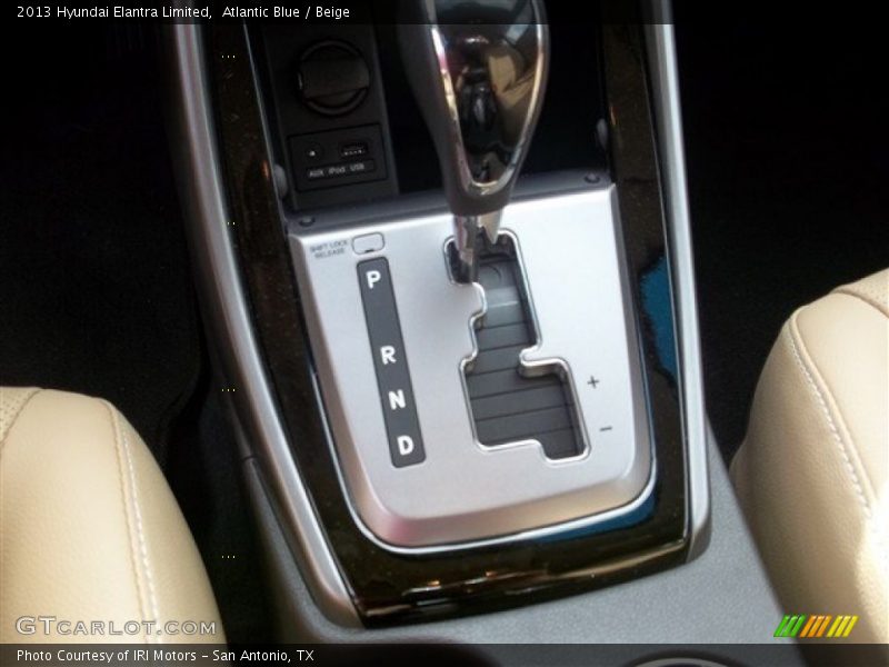 Atlantic Blue / Beige 2013 Hyundai Elantra Limited