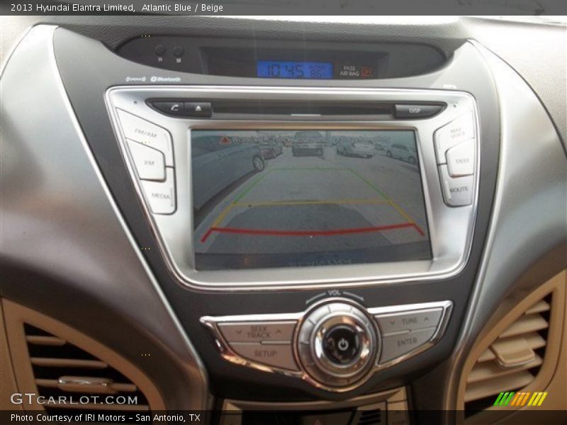 Atlantic Blue / Beige 2013 Hyundai Elantra Limited
