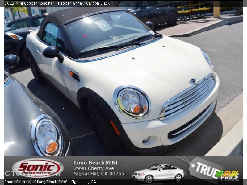 Pepper White / Carbon Black 2013 Mini Cooper Roadster