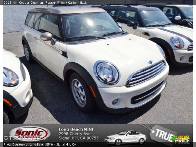 Pepper White / Carbon Black 2013 Mini Cooper Clubman