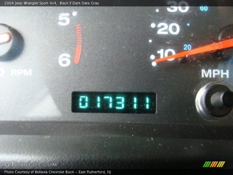 Black / Dark Slate Gray 2004 Jeep Wrangler Sport 4x4