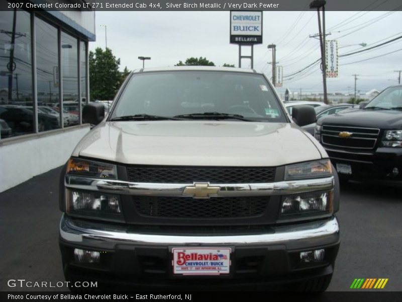 Silver Birch Metallic / Very Dark Pewter 2007 Chevrolet Colorado LT Z71 Extended Cab 4x4