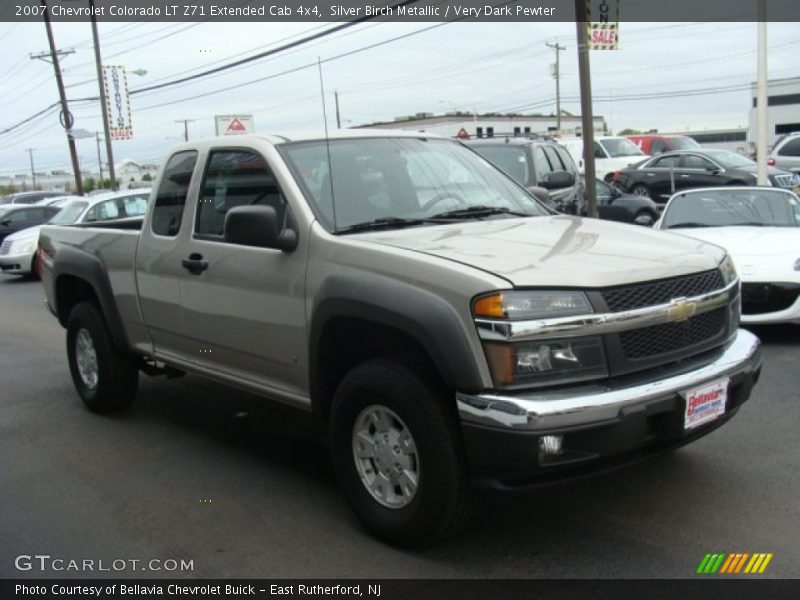 Silver Birch Metallic / Very Dark Pewter 2007 Chevrolet Colorado LT Z71 Extended Cab 4x4