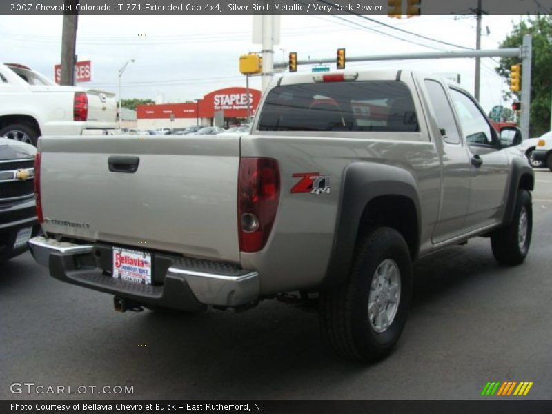 Silver Birch Metallic / Very Dark Pewter 2007 Chevrolet Colorado LT Z71 Extended Cab 4x4