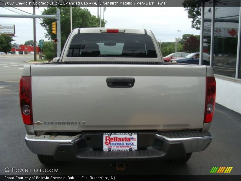 Silver Birch Metallic / Very Dark Pewter 2007 Chevrolet Colorado LT Z71 Extended Cab 4x4
