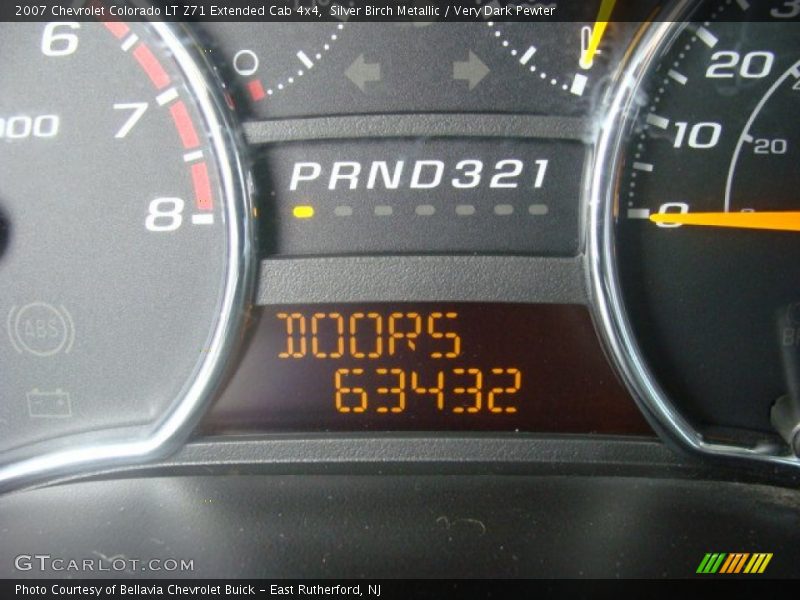 Silver Birch Metallic / Very Dark Pewter 2007 Chevrolet Colorado LT Z71 Extended Cab 4x4