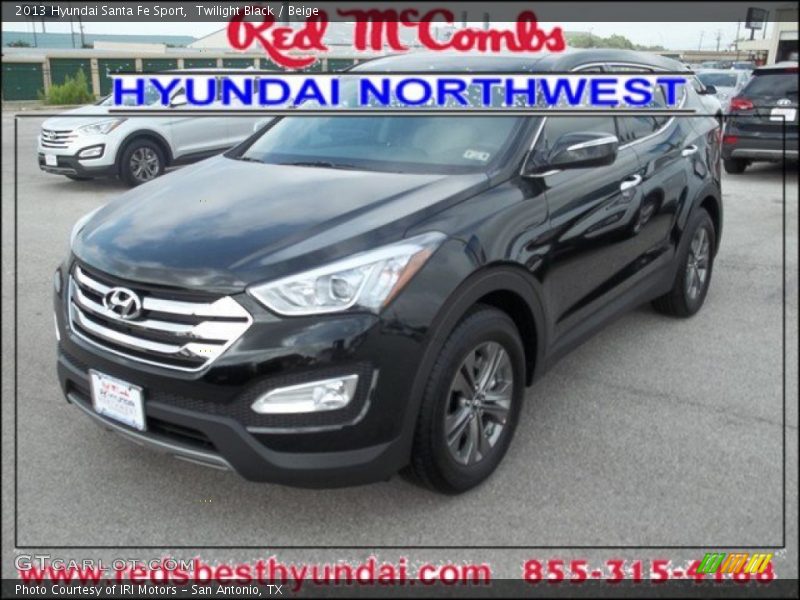Twilight Black / Beige 2013 Hyundai Santa Fe Sport