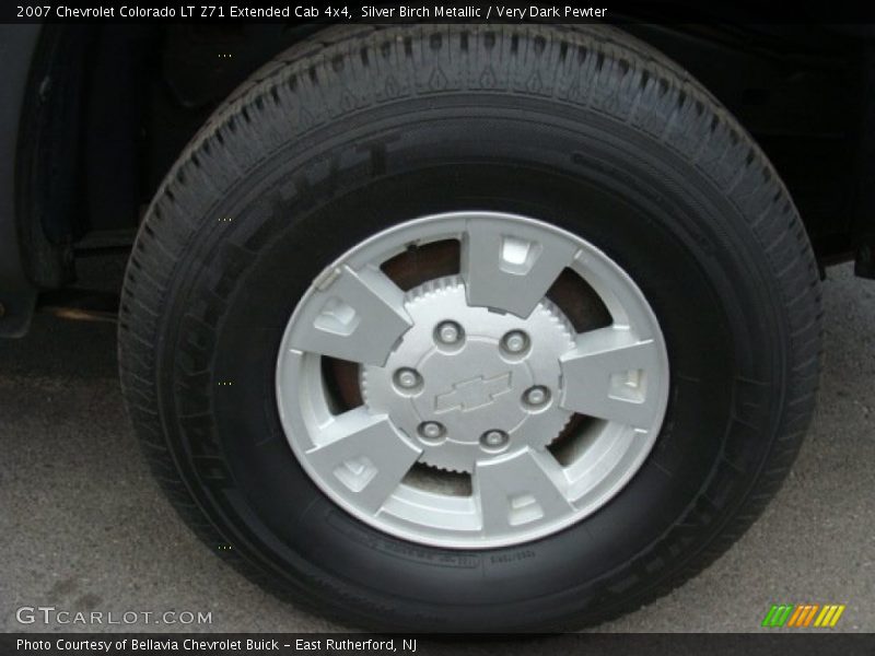 Silver Birch Metallic / Very Dark Pewter 2007 Chevrolet Colorado LT Z71 Extended Cab 4x4