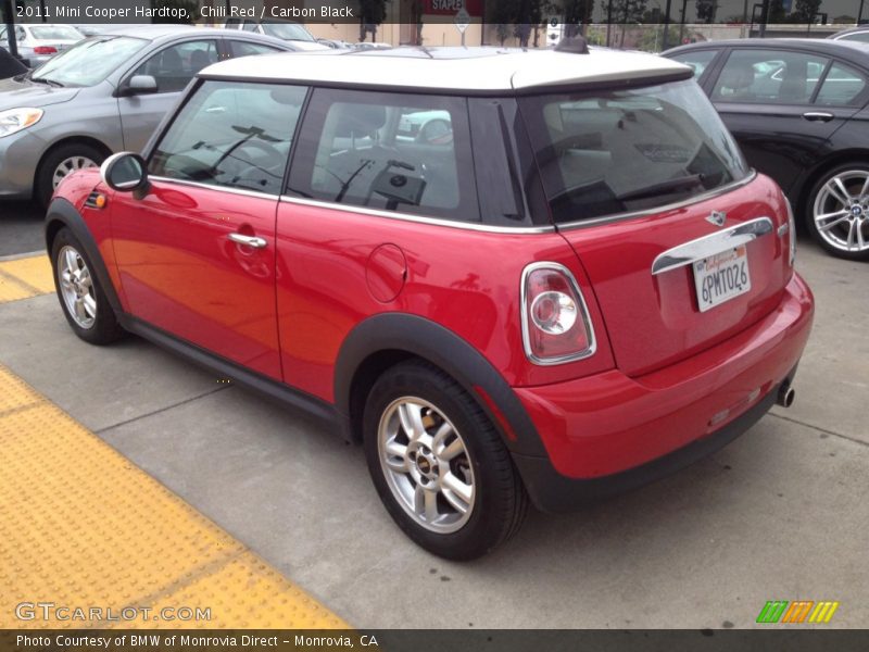 Chili Red / Carbon Black 2011 Mini Cooper Hardtop