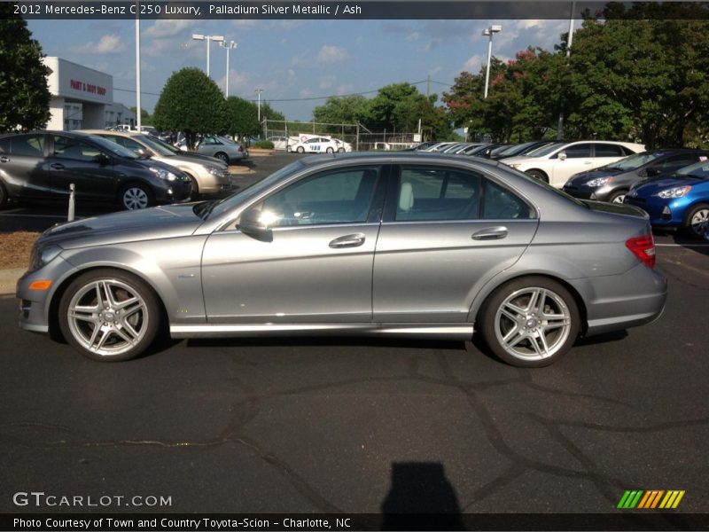 Palladium Silver Metallic / Ash 2012 Mercedes-Benz C 250 Luxury