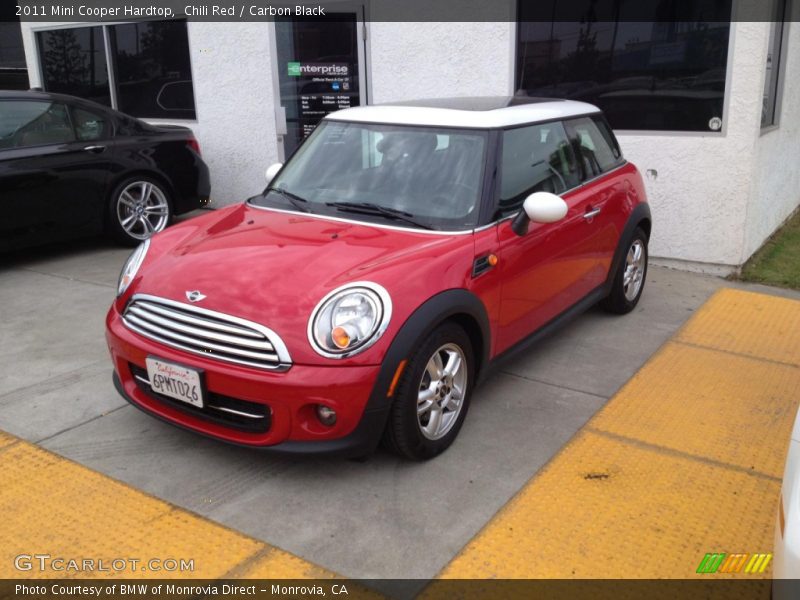 Chili Red / Carbon Black 2011 Mini Cooper Hardtop