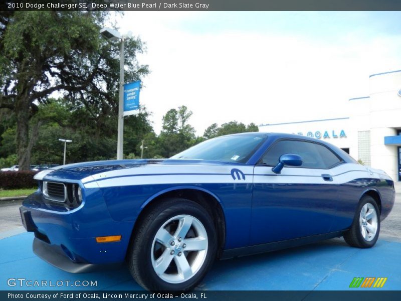 Deep Water Blue Pearl / Dark Slate Gray 2010 Dodge Challenger SE